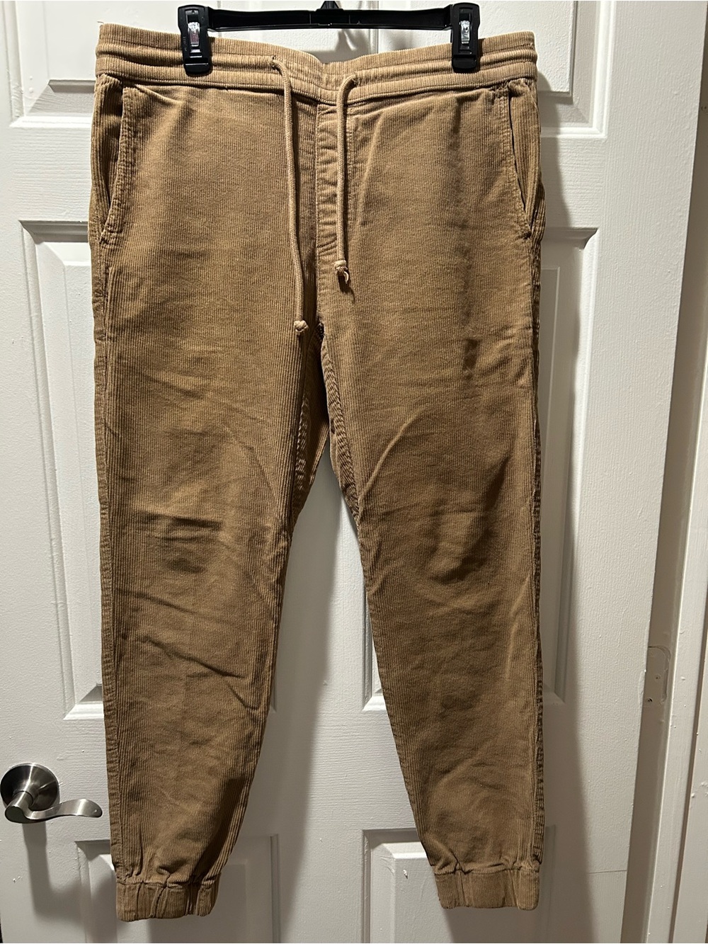 Hollister Men's Epic Flex Skinny Corduroy Jogger Brown Size XL